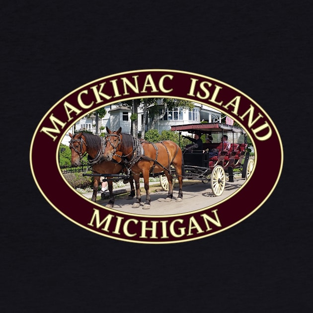 Horse and Carriage on Mackinac Island, Michigan by GentleSeas